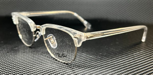 RAY BAN RX5154 2001 White Transparent Clubmaster Unisex 49 mm Eyeglasses