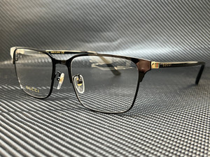 GUCCI GG0756OA 001 Black Rectangle 56 mm Men's Eyeglasses