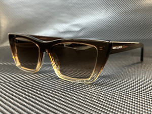 SAINT LAURENT SL 303 Jerry 004 Gold Square Oval Unisex 58 mm Sunglasses