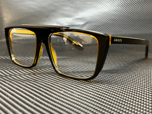 GUCCI GG1040O 001 Black/Gold Square 56 mm Men's Eyeglasses