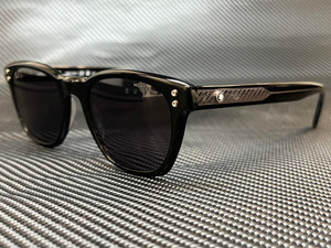 MONT BLANC MB0122S 001 Black Square 51 mm Men's Sunglasses