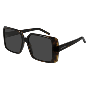 SAINT LAURENT SL 451 003 Havana Square 56 mm Women's Sunglasses