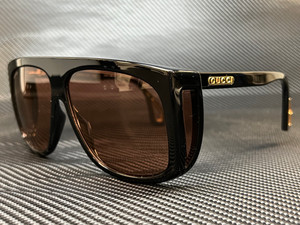 GUCCI GG0467S 002 Black Red Pilot Rectangle Men's Sunglasses 62 mm