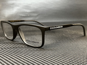 DOLCE&GABBANA DG5044 2525 Matte Black Rectangle 55 mm Men's Eyeglasses