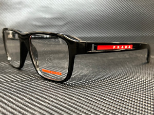 PRADA LINEA ROSSA PS 04NV 1AB1O1 Black Pillow 54 mm Men's Eyeglasses