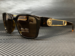 VERSACE VE4412 108 73 Havana Rectangle 57 mm Men's Sunglasses