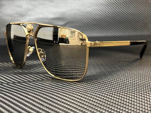 VERSACE VE2238 12526G Pale Gold Rectangle 61 mm Men's Sunglasses