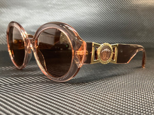 VERSACE VE4414 533973 Transparent Pink Round 55 mm Women's Sunglasses