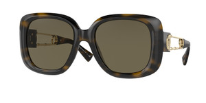 VERSACE VE4411 108 3 Havana Square 54 mm Women's Sunglasses