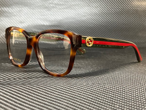 GUCCI GG0038ON 002 Havana Square 54 mm Women's Eyeglasses GUCCI GG0038ON 002 Havana Square 54 mm Women's Eyeglasses