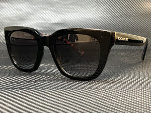 COACH HC8318 50028G Black Square 52 mm Women's Sunglasses