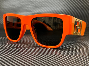 VERSACE VE4403 534887 Orange Square Rectangle Men's 57 mm Sunglasses