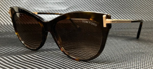 TOM FORD FT0821 52F Havana Brown Grad Women's 56 mm Sunglasses