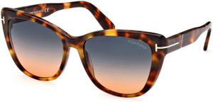 TOM FORD Nora FT0937 53W Brown Havana Women's 57 mm Sunglasses