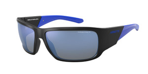 ARNETTE AN4297 280622 Matte Black Blue Polarized Men's 64 mm Sunglasses