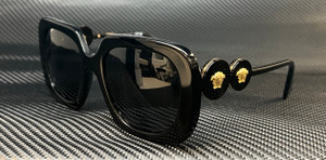 VERSACE VE4434 GB1 87 Black Grey Women's 54 mm Sunglasses