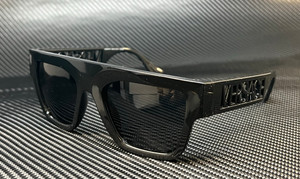 VERSACE VE4430U GB1 87 Black Grey Men's 53 mm Sunglasses