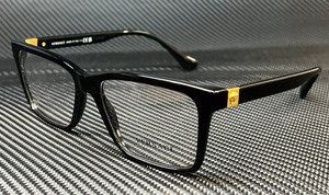 VERSACE VE3328 GB1 Black Gold Men's 56 mm Eyeglasses