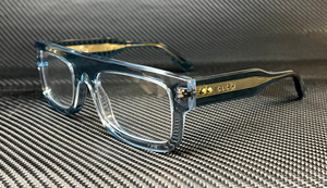 GUCCI GG1085O 004 Light Blue Transparent Men's 52 mm Medium Eyeglasses