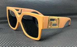 VERSACE VE4402 534987 Light Brown Sand Grey Women's 59 mm Sunglasses