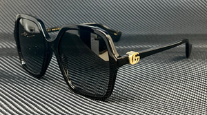 GUCCI GG1072S 001 Black Grey Gradient Women's 56 mm L Size Sunglasses