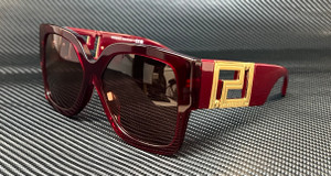 VERSACE VE4402 388 69 Transparent Red Square Women's 59 mm Sunglasses