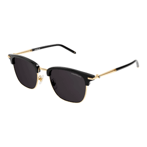 MONT BLANC MB0242S 005 Black Grey Men's Extra Large 55 mm Sunglasses