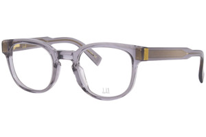 DUNHILL DU0003O 004 Grey Transparent Men's 49 mm Eyeglasses