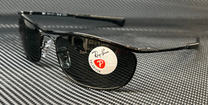 RAY BAN Olympian RB3119M 002 58 Black Polarized Men's 62 mm Sunglasses