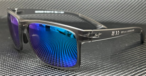 MAUI JIM B439 11M Gray Blue Mirror Polarized Men's 58 mm Sunglasses