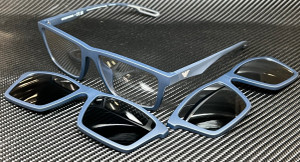 EMPORIO ARMANI EA4189U 50881W Matte Blue Men's 55 mm Sunglasses