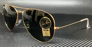 RAY BAN RB3025 920231 Rose Gold Green Unisex Aviator 62 mm Sunglasses