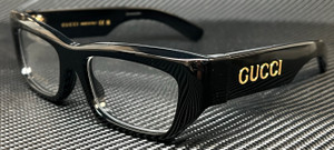 GUCCI GG1297O 001 Black Men's Medium 53 mm Eyeglasses