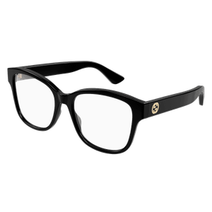 GUCCI GG1340O 001 Black Gold Women's 54 mm Small Eyeglasses