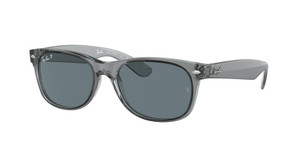 RAY BAN RB2132F 64503R Wayfarer Transparent Grey Polarized 55 mm Sunglasses