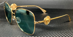 VERSACE VE2256 10029C Gold Silver Mirror Women's 60 mm Sunglasses