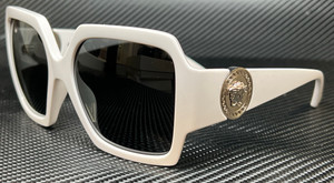 VERSACE VE4453 314 87 White Grey Women's 56 mm Sunglasses