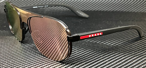 PRADA LINEA ROSSA PS 53YS 1BO20A Black Red Mirror Men 61 mm Sunglasses