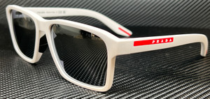 PRADA LINEA ROSSA PS 05YS TWK40A White Rubber Blue Men's 58 mm Sunglasses