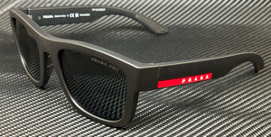 PRADA LINEA ROSSA PS 01ZS DG002G Black Grey Polarized 56 mm Sunglasses