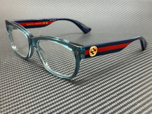 GUCCI GG0278O 017 Blue Transparent Women's 55 mm Small Eyeglasses