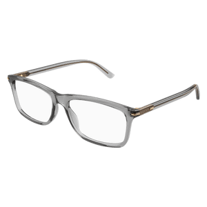 GUCCI GG1447O 004 Grey Transparent Men's Large 57 mm Eyeglasses