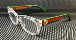 GUCCI GG0278O 016 Clear Green/Red Women's 55 mm S Size Eyeglasses