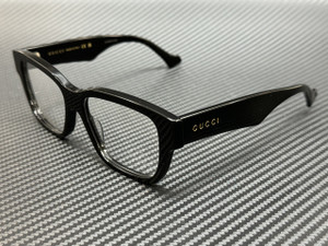 GUCCI GG1428O 004 Black Men's Medium 55 mm Eyeglasses