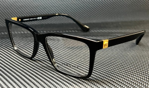VERSACE VE3328 GB1 Black Gold Men's 58 mm Eyeglasses