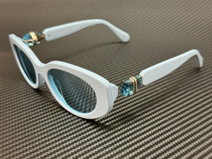 SWAROVSKI SK6002 1006N1 Light Blue Mirror Women's 53 mm Sunglasses