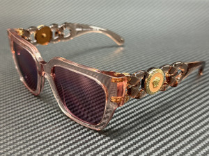 VERSACE VE4409 5339AK Transparent Pink Violet Women's 53 mm Sunglasses