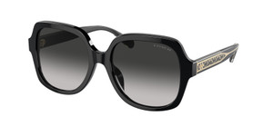 COACH HC8395U 50023C Black Grey Gradient Women's 54 mm Sunglasses