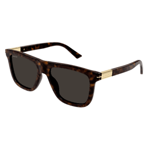 GUCCI GG1502S 002 Havana Brown Men's Large 54 mm Sunglasses