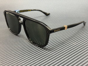 GUCCI GG1494S 001 Black Grey Men's Large 57 mm Sunglasses